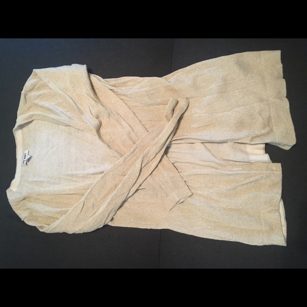 Gold shimmer cardigan
